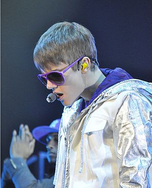 English: Justin Bieber at the Sentul Internati...
